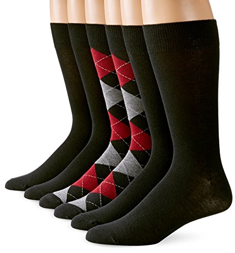 Fruit Of The Loom Men's 3 Pack Argyle Crew Socks