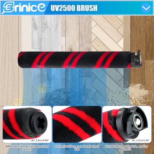 Image of 12 Pack UV2500 Brush Roller Filter Replacement Part Compatible with Shark UV2500 Performance Powered Lift-Away Upright Vacuum, 1 Brushroll 2 Filters 4 Foam Filters 4 odor neutralizer 1 Cleaning Brush