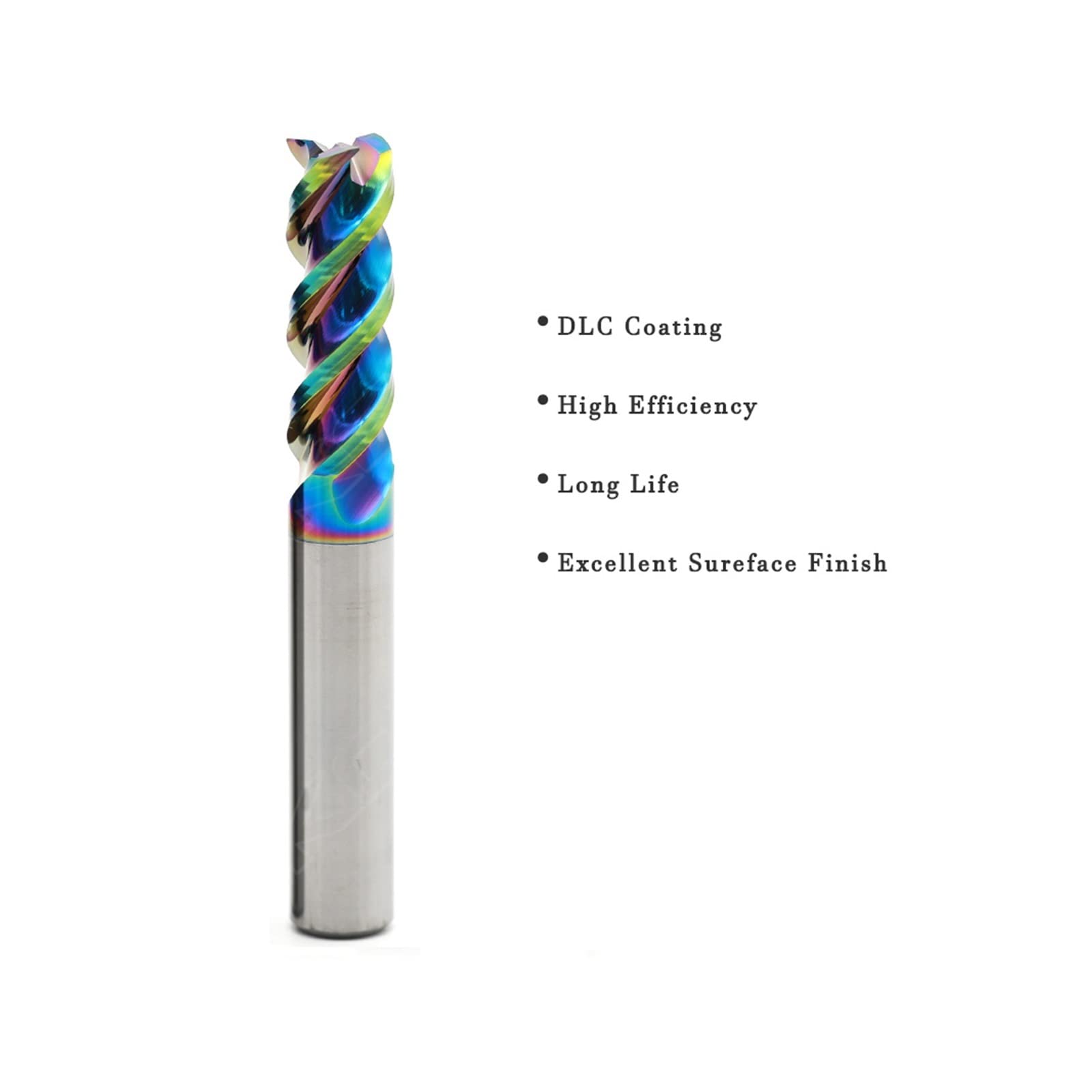 2 Frese A Spirale In Metallo Duro - Diametro 4mm, 3 Taglienti, Per Legno E CNC - Foto 2