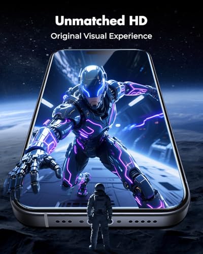 Image of UNBREAKcable 2-Pack Screen Protector for iPhone 16 Pro,Tempered Glass