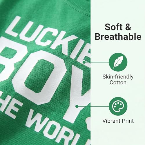 Image of Kids St. Patrick's Day Shirt Boys and Girls Green T-Shirt Clothing 4-12 Years
