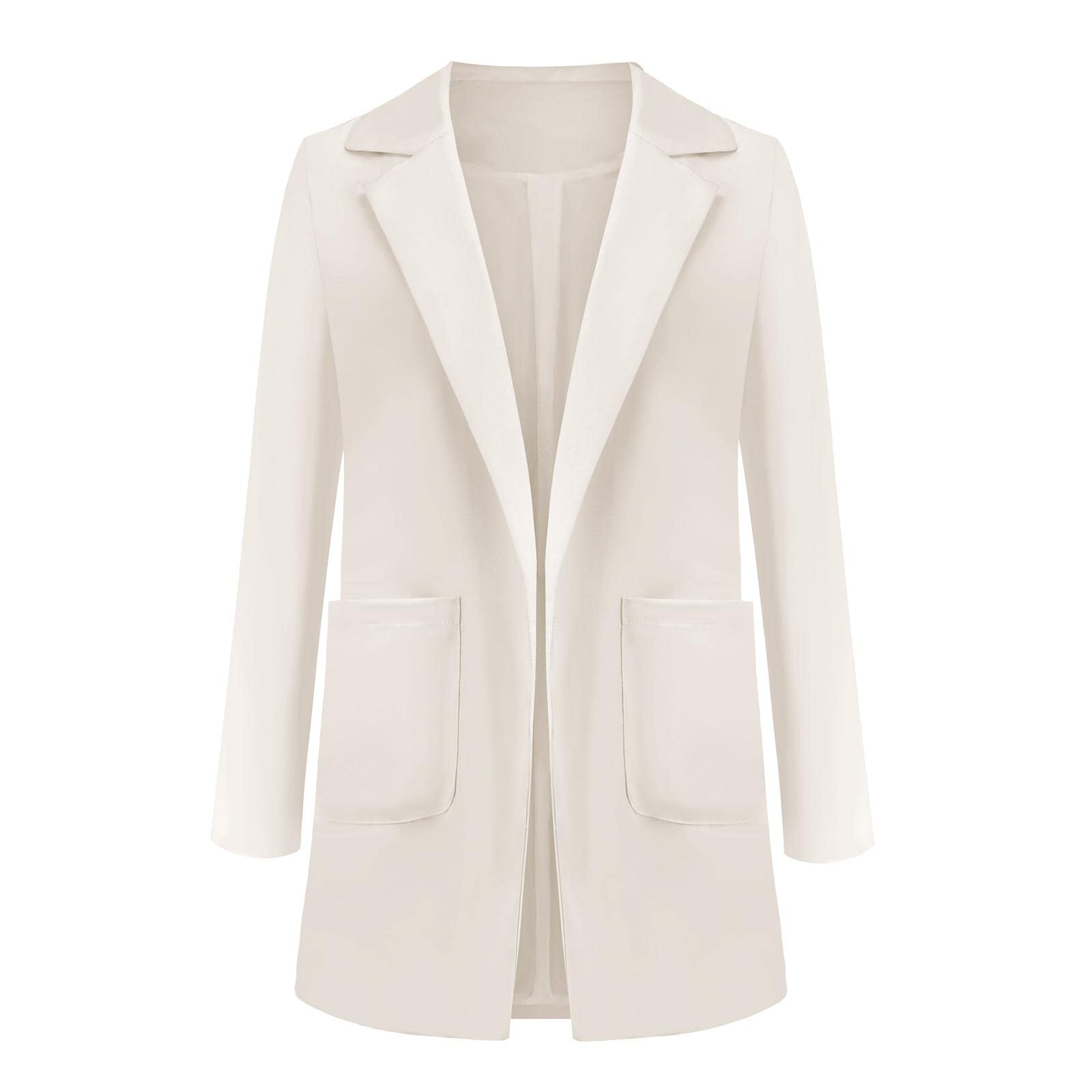 shopora Women Cardigan Casual Suits Lapel Collar For Holiday Leisure Time Ladies White 4Xl | Womens Clothing | Sweaters-picture-40