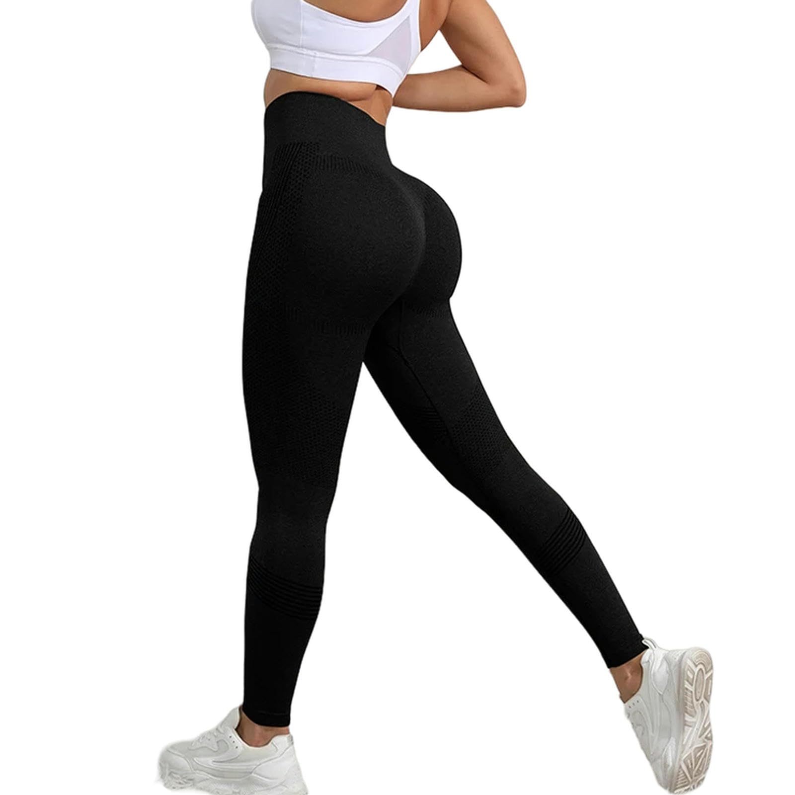Legginsy dla kobiet Wielka Brytania bezszwowe legginsy treningowe dla kobiet legginsy podnoszące pośladki łup spodnie do jogi z wysokim stanem - różowe-XL