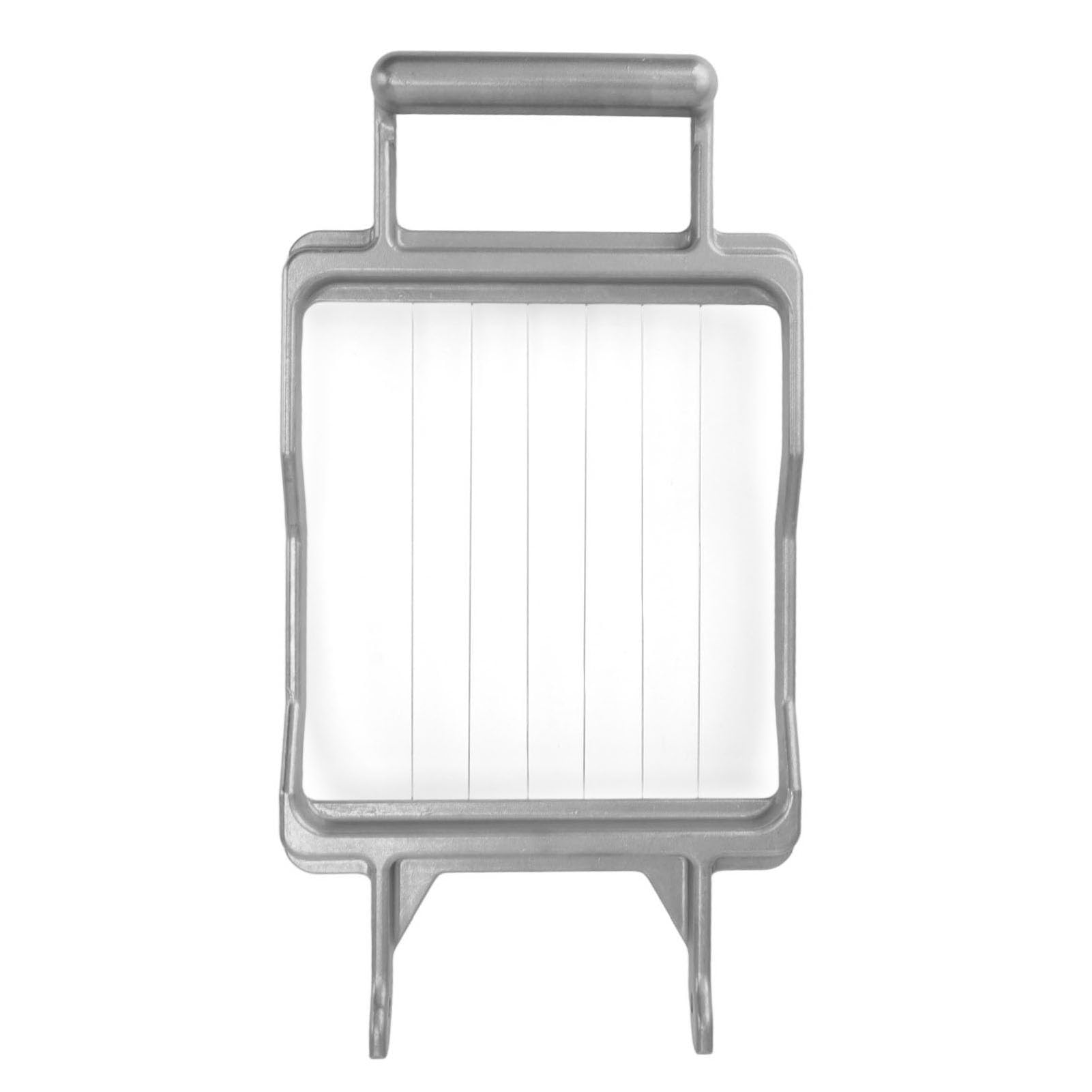 Handkäsehobel mit Edelstahldraht für Hartkäse Aufschnitt Obst Gemüse – Leichter AluKörper, präzise Rasterskalierung, ergonomischer Griff (20mm)