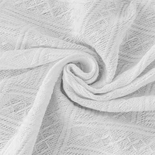 Ieron Boho Picknickdecke – 90 x 180 cm, leichte Outdoordecke, Wasserabweisende und waschbare Matte für Park, Strand, Garten und Camping – Weißer Bohemian-Stil, Einzelnutzung