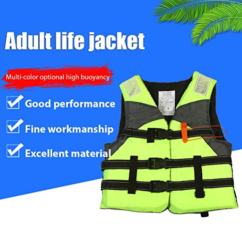 TYFY Zwemvest voor volwassenen, reddingsvest met fluitje, draagbaar drijfhulp, reflecterend reddingsvest, zwemjas, voor watersport, kajakken, boottochten, snorkelen - Image 7