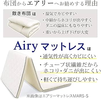 アイリスオーヤマ　エアリーマットレス MARS-SD セミダブル　5cm unidy-y_536257