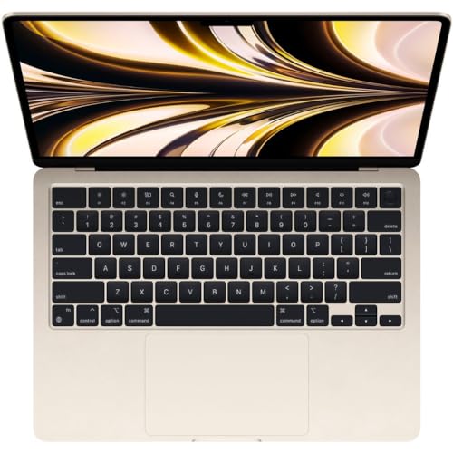 Image of 2022 Apple MacBook Air with Apple M2 Chip (13-inch, 8GB RAM, 1TB SSD Storage) (QWERTY English) Starlight (Renewed)
