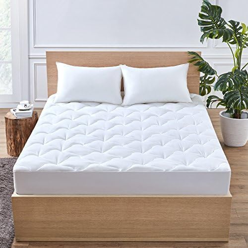 Full Mattress Pad Cover Pillowtop Overfilled Cooling 8-23 Inch Deep Pocket Quilted Fitted Bed Topper with Sonw Down Alternative