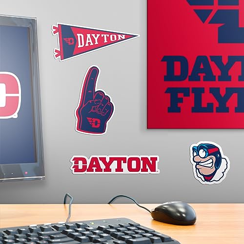 Image of University of Dayton 9ct Vinyl Large Deluxe Stickers Variety Pack - Laptop, Water Bottle, Scrapbooking, Tablet, Skateboard, Indoor /Outdoor - Set of 9