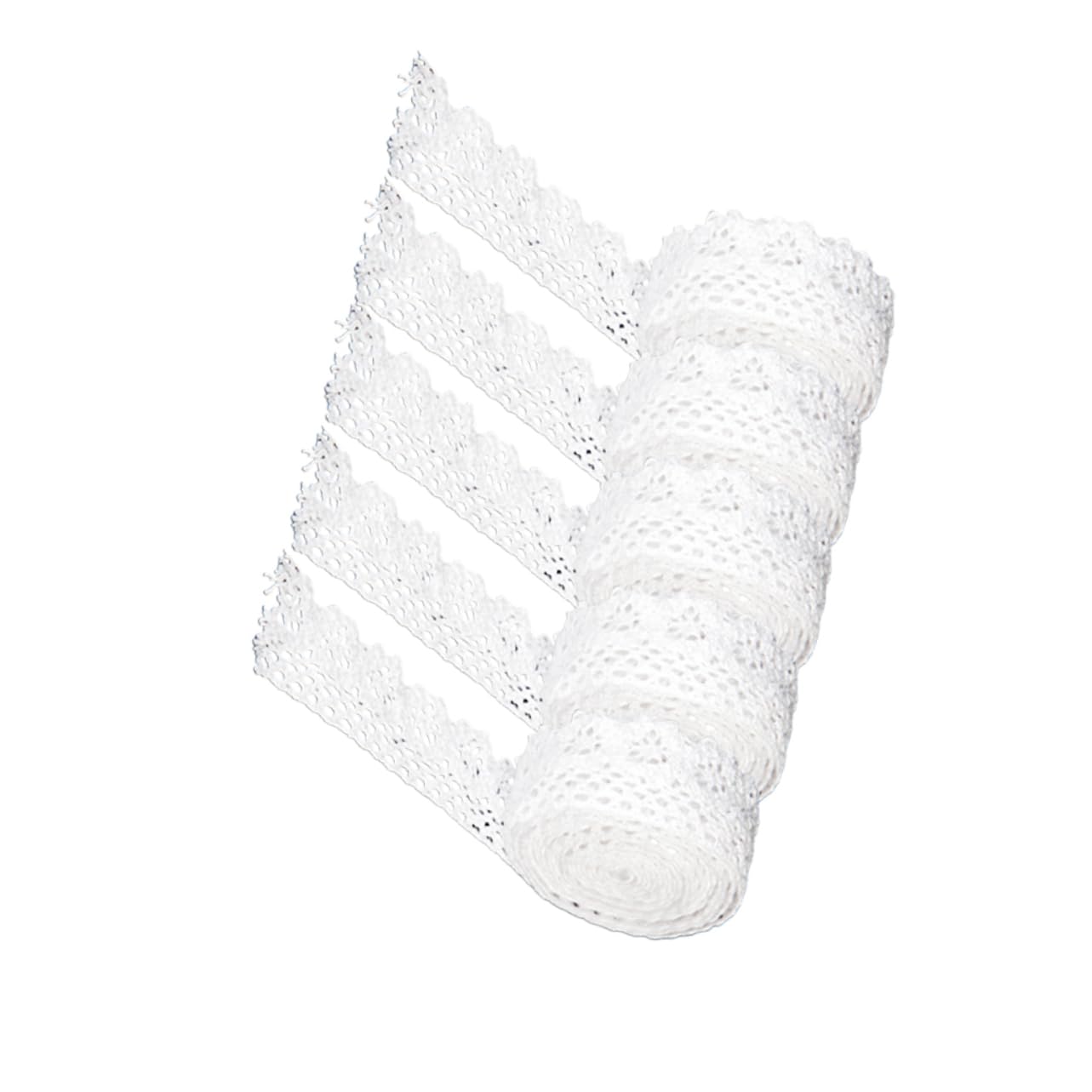 STOBOK 15 Nastro Di Pizzo Bianco Per Decorazioni Fai Da Te Per Matrimonio Compleanni Scrapbooking e Progetti Creativi