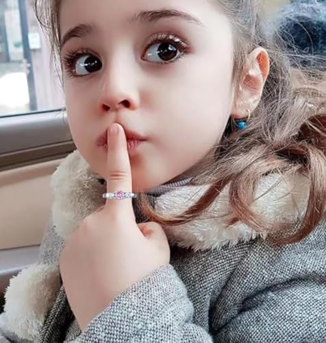 Classic Birthstone Rings for Girls Women Size 1-10 Cubic Zirconia Stainless Steel Birthday Mother's Ring Daughter Gifts Dainty Ring Jewelry3