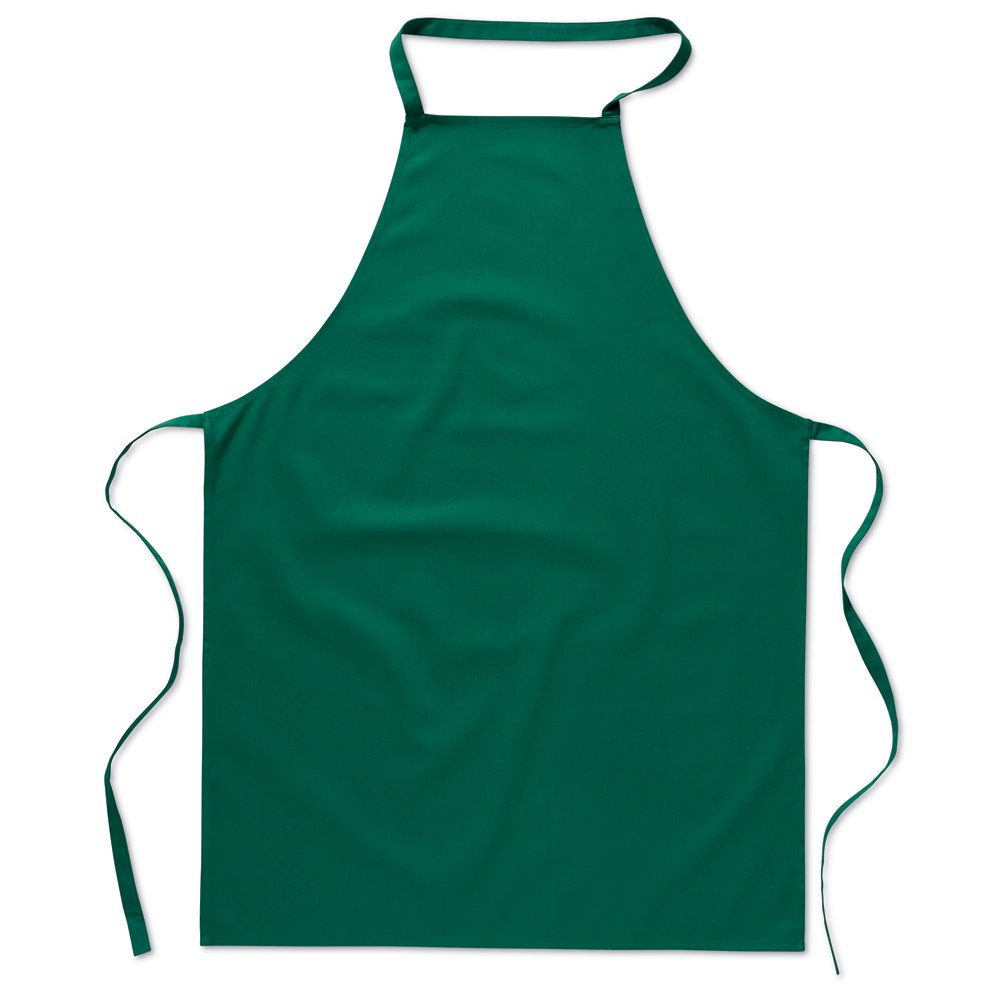 eBuyGB Pack of 1 Catering Cooking Plain Chef's Unisex Kitchen Apron, Cotton, Green