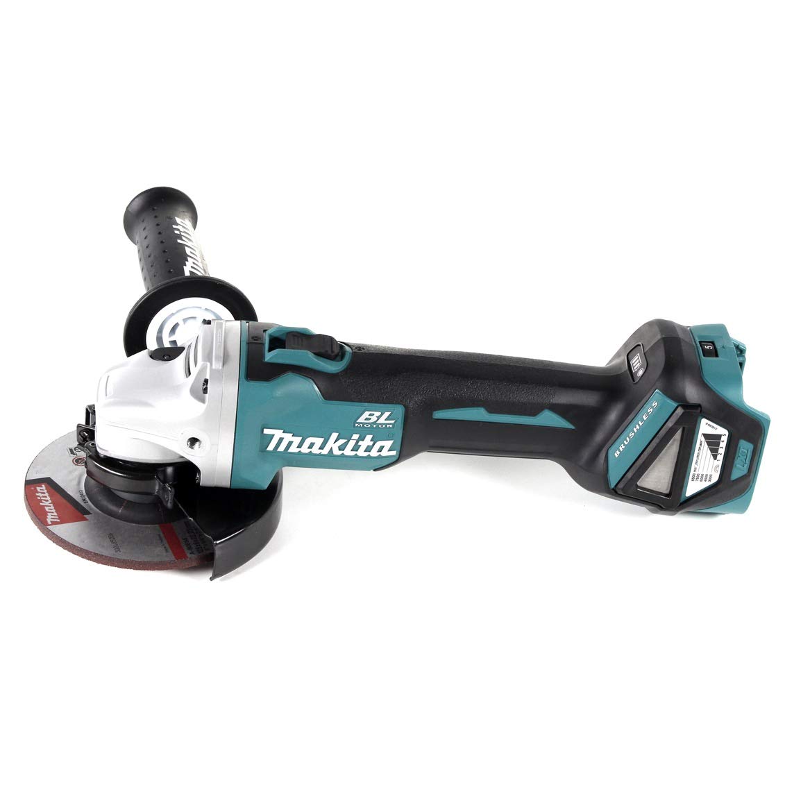 Makita DGA 511 RMJ akumulatorowa szlifierka kątowa 18 V 125 mm bezszczotkowa + 2 x akumulator 4,0 Ah + ładowarka + Makpac