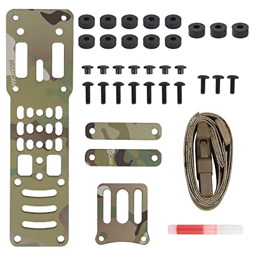 Metal Modular Pistol Holster Adapter Compatible QLS Platform Tactical Holster Drop Leg Hanging Extension Plate Adapter
