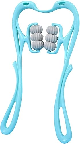 Uttse Rodillo masajeador de cuello con 6 bolas de punto de masaje herramientas de rodillo de masaje para cuello espalda hombro cintura y piernas