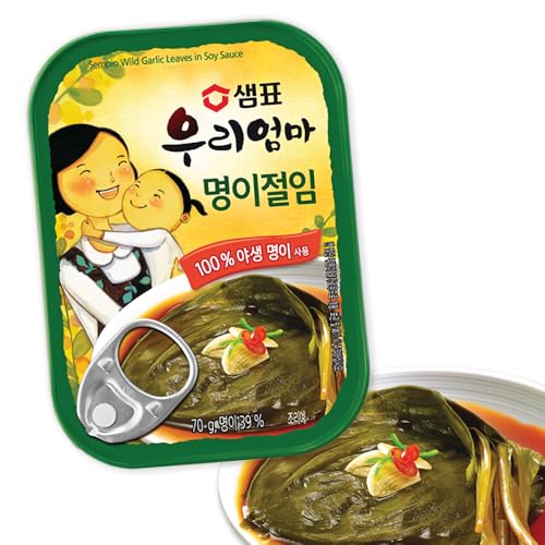 センピョ ミョンイナムル(ギョウジャニンニク)の醤油漬け 缶詰 70g