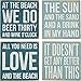 Primitives By Kathy 27359 Square Drink Coaster Set, 4", Beach