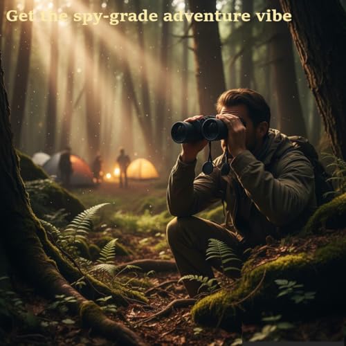 Image of Compact Folding Binoculars for Kids & Adults | Day & Night Use Polarized Telescope with High-Performance Optics | Lightweight Outdoor Binoculars for Bird Watching, Travel, Camping & Stargazing