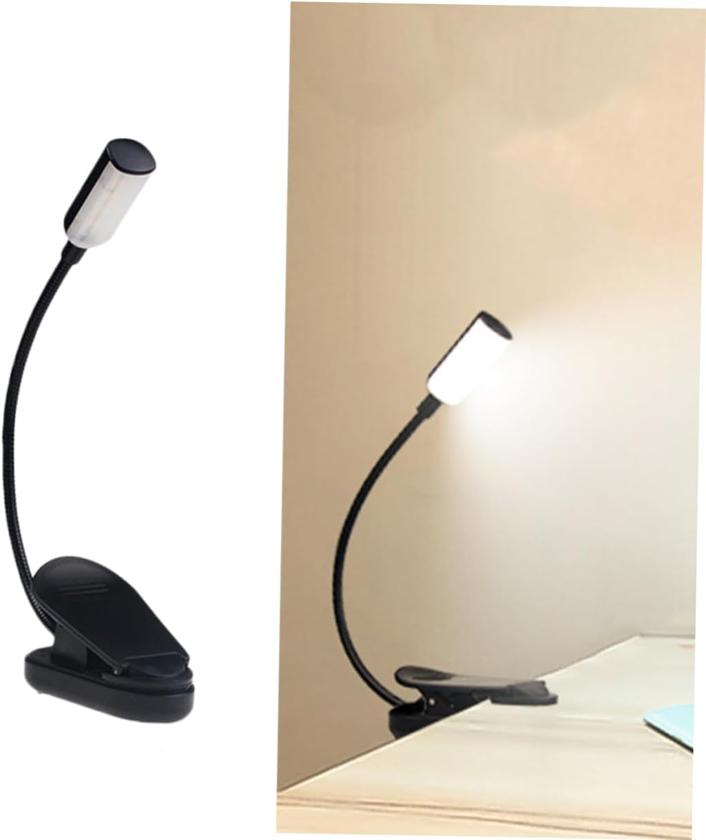 Angoily 3pcs Reading Light Desk Lamps Table Light Reading Book Light Study Light Eye Caring Clip USB