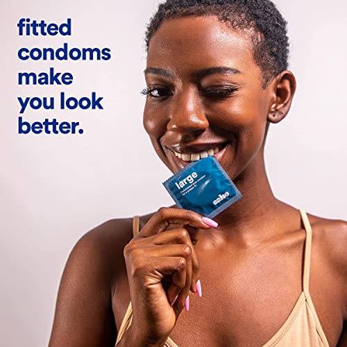 Hello Cake Large Condoms, Lubricated, Natural Latex. Larger Fit For Max Comfort. Bpa Free, Fragrance-Free, Glycerin Free – 12 Count #TOP4