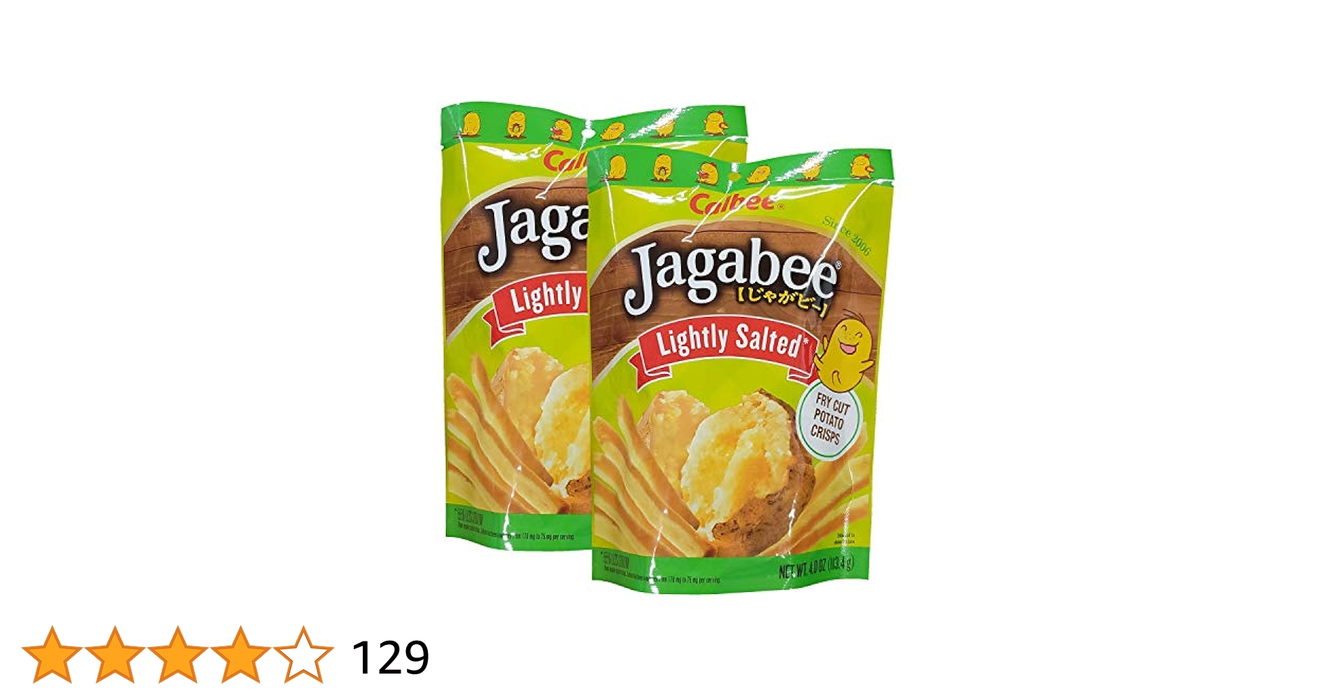 Amazon.com: Calbee Jagabee Lightly Salted Potato Crisps