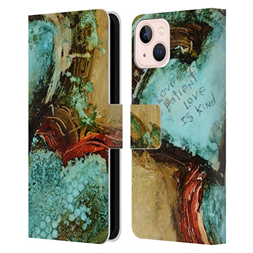 Étui portefeuille Michel Keck pour iPhone 13 en cuir avec design religieux Corinthiens 2