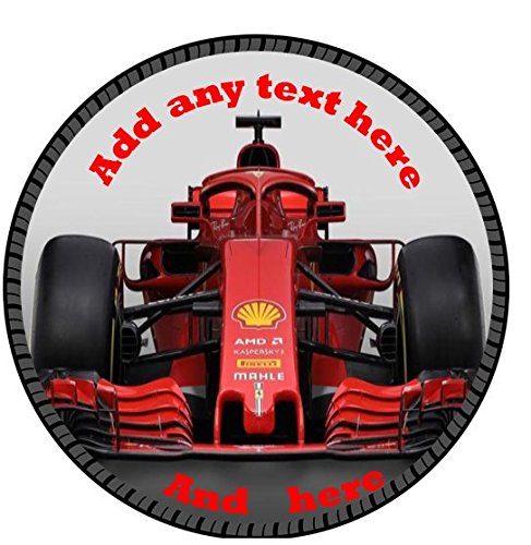 19 cm círculo Topper f1 fórmula 1 pastel Topper impreso papel comestible oblea
