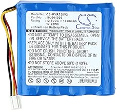 Cameron sino Vacuum Battery for Moneual 10J001026 Li-ion Battery 12.80V 1400mAh / 17.92Wh for Moneual RYDIS R750 - coolthings.us