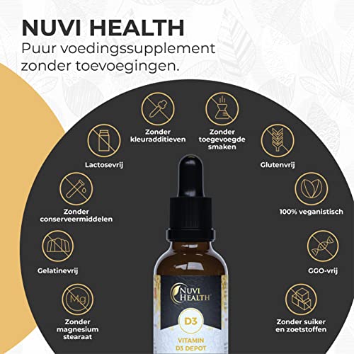 Vitamine D3-5000 I.E (125 µg) per druppel - 1850 druppels = 50 ML - Premium: Zeer hoge stabiliteit & biologische… - Image 7
