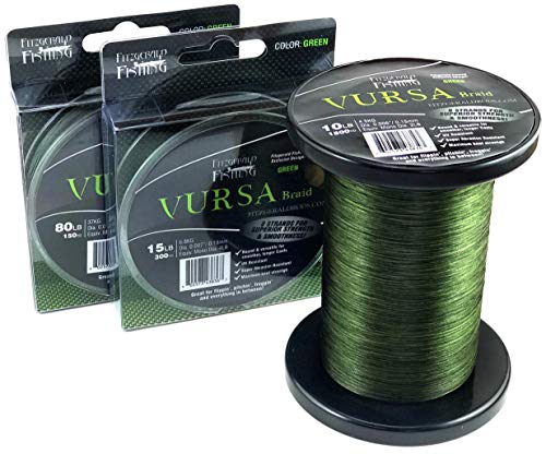 Fitzgerald Fishing Vursa Braided Fishing Line - The 8 Strand, Longer Casting, Fade
