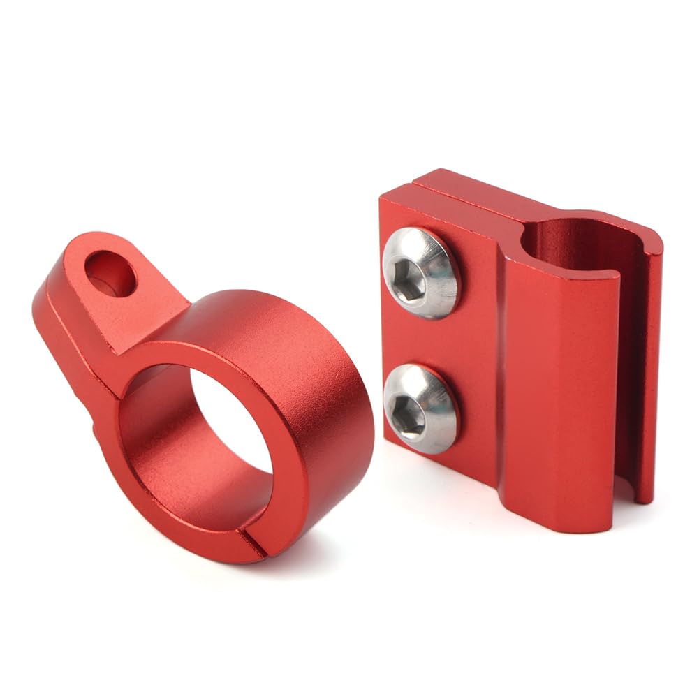 FSFY Motorcycle Front Brake Hose Cable Clamp Line Guide Holder for HONDA CR80R/85R, CR125R/250R, CRF150R-450R(red)