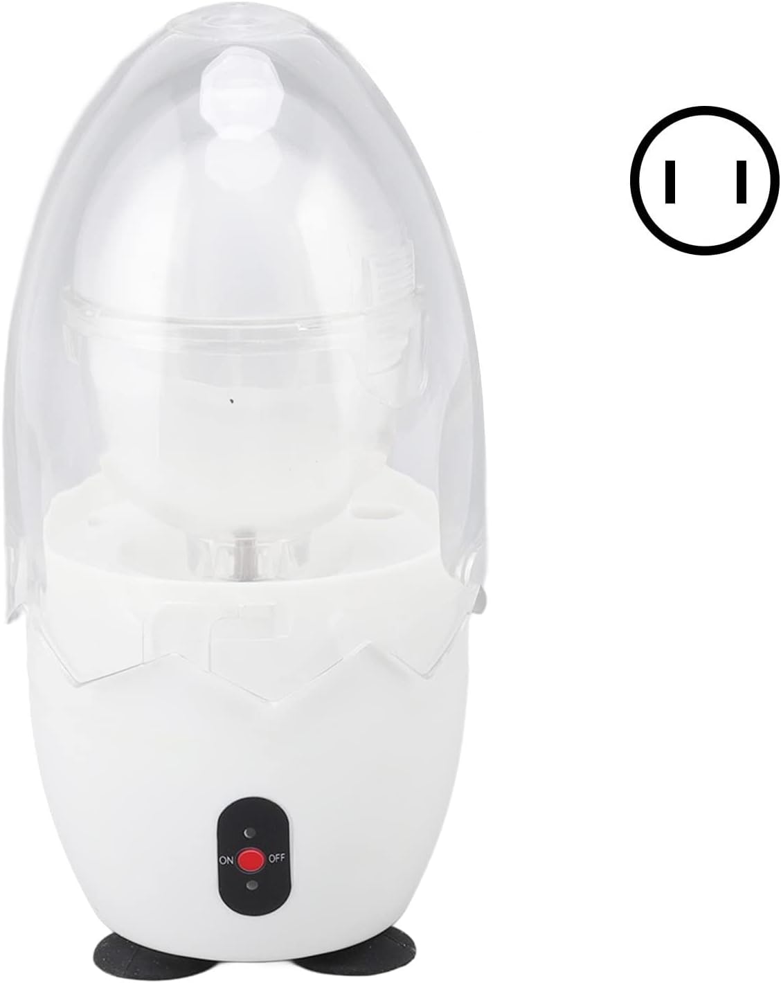 Electric Egg Scrambler Shaker, Golden Egg Maker Soft Silicone Pad 12V 12W 100‑240V Two Way Rotation for Kitchen (US Plug)