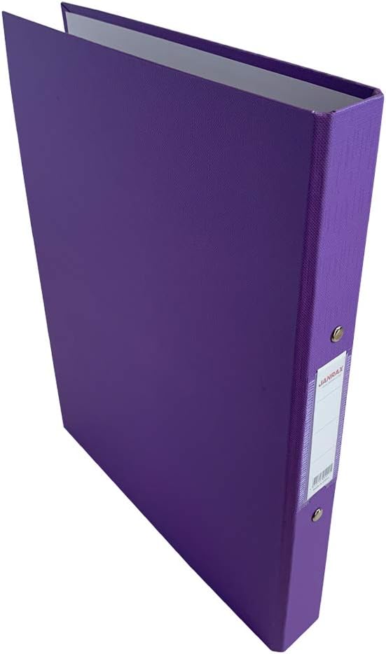 A4 Purple Paper Over Board Ring Binder by Janrax Amazon.co.uk