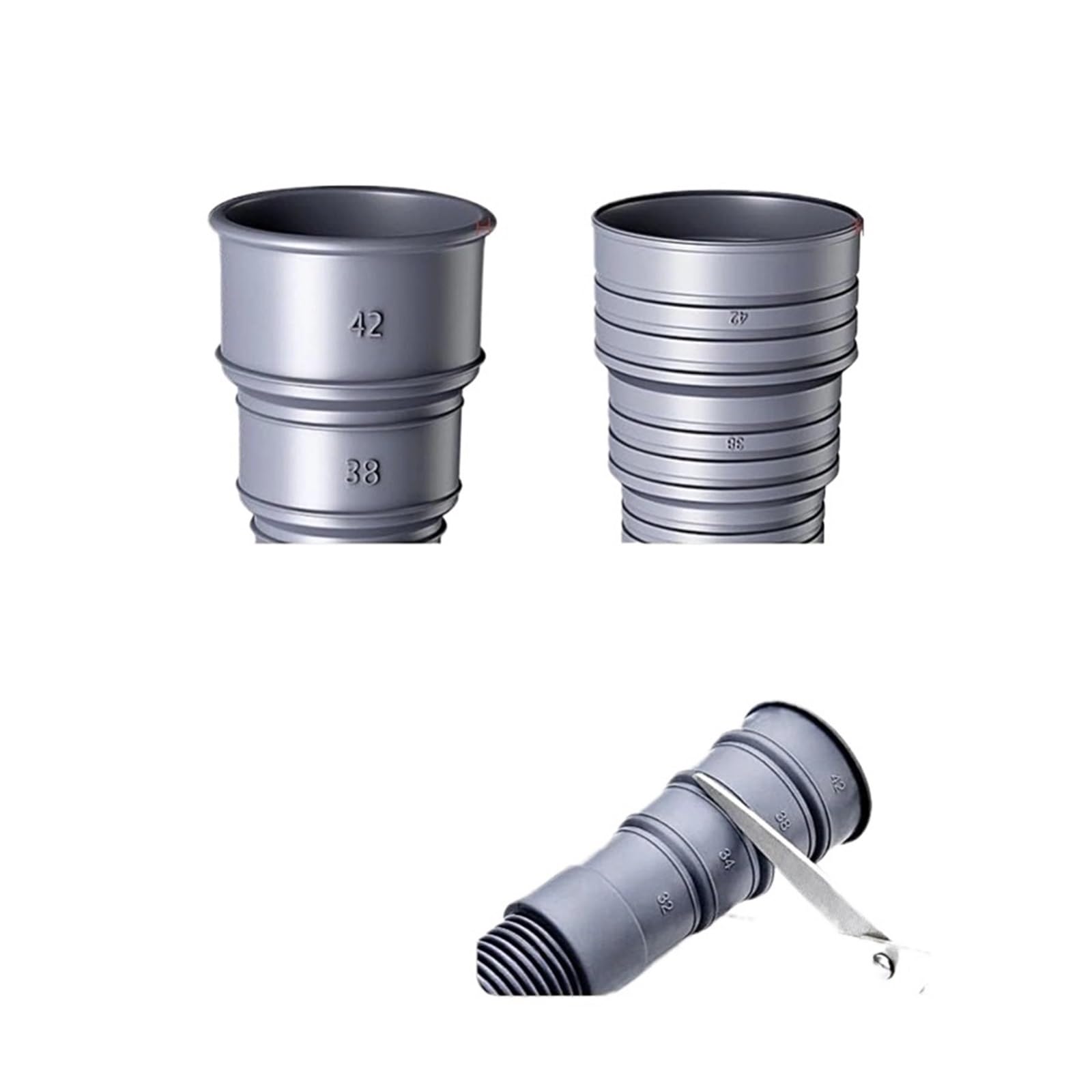 Kit de tubería de desagüe for lavadora y lavavajillas de 3, 4 y 5 m con tapón fijo, universal, engrosada y extendida.(Green)