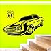 Produktbild Grandora W5510 Wandtattoo Flur Büro Amerikanisches Muscle Car Route 66 Chevy Chevrolet 70er 70s Auto Oldtimer Wandsticker Wandaufkleber braun (BxH) 125 x 58 cm
