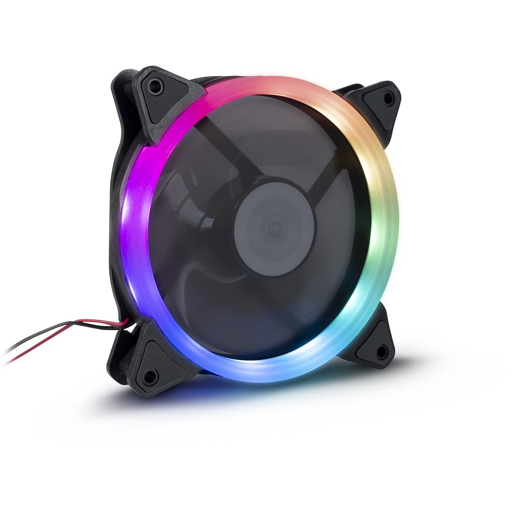 Inter-Tech Argus RS-051 RGB PC Case Fan 12 cm Black