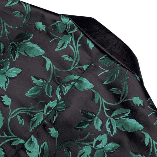 Image of Barry. Wang Men's Sport Coats & Blazers Flower Suit Jacket 1 Button Paisley Tuxedo Mardi Gras Carnival Parade Gift