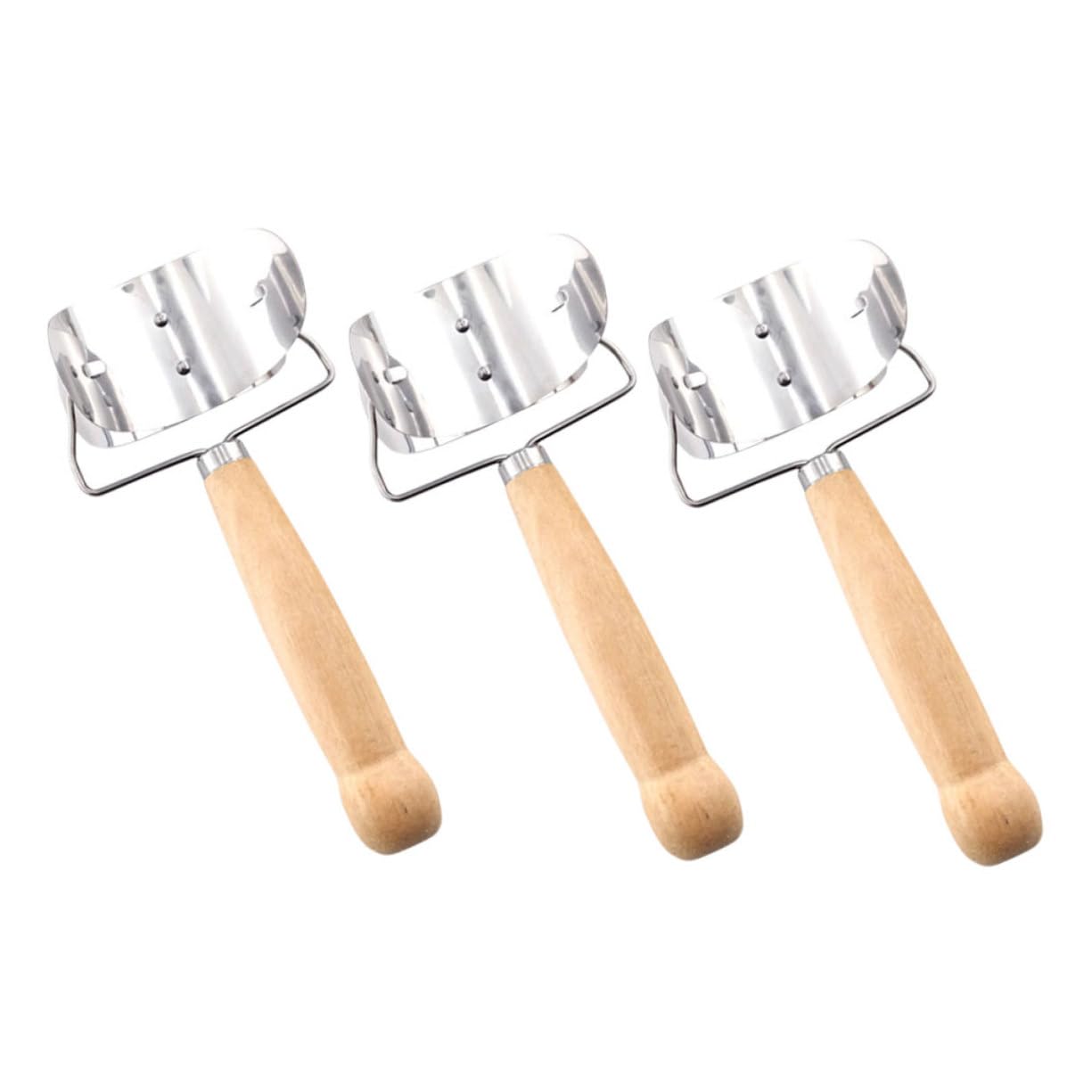 DECHOUS Sturdy Dumpling Skin Makers 7cm Diameter Stainless Steel Dumpling Wrapper Molds Ergonomic Design Non-Stick Surface Perfect for Making Various Pies