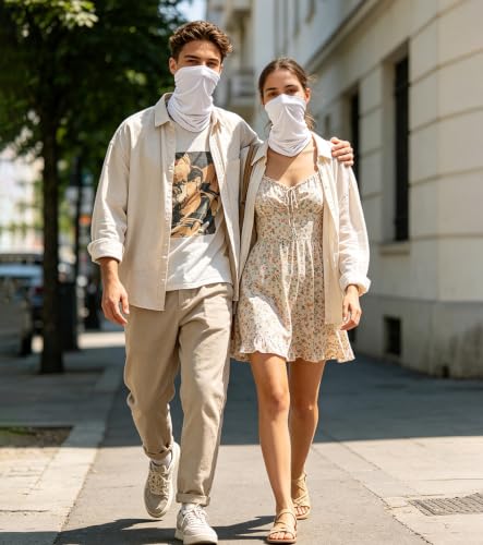 Image of Fishing Neck Gaiter, Sun Protection Face Mask, Cooling Neck Shield Scarf Cycling Balaclava Bandana for Men and Women