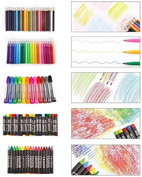 Amazon | HIUGO お絵かきセット 色鉛筆 150色 176色 絵の具