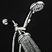 HotelSpa Designer Collection Ultra-Luxury 30-Setting 3-way Rain/Handheld Shower Head Combo by Top Brand Manufacturer - 2-tone Chrome/Brushed Nickel Finish