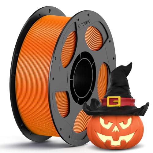 Image of ANYCUBIC PLA 3D Printer Filament, 3D Printing PLA Filament 1.75mm Dimensional Accuracy + /- 0.02mm, 1KG Spool (2.2 lbs), Vibrant Orange