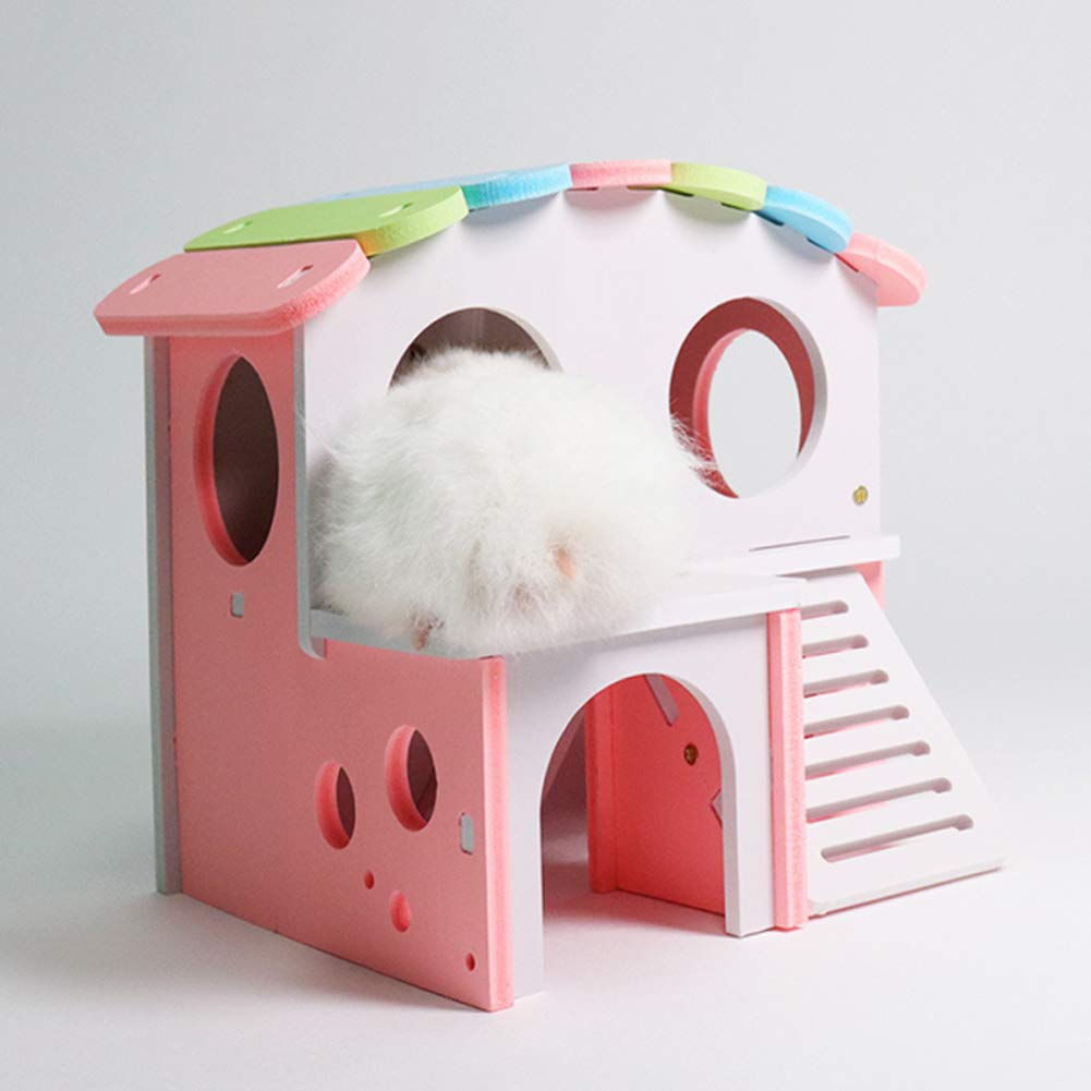 Amazon | ハムスター ハウス おもちゃ カラフルなハムスター ケージ