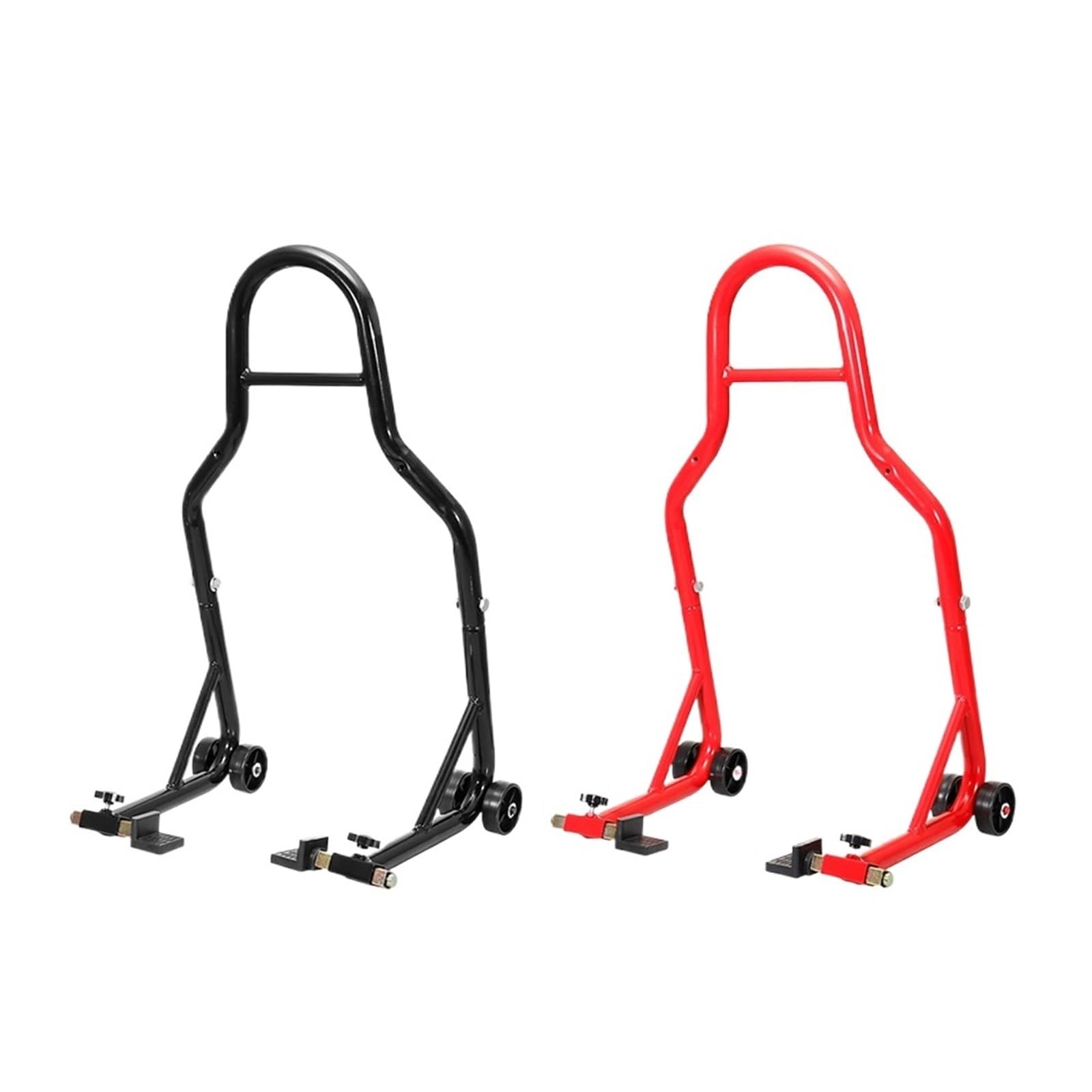 Motocykl czarny/czerwony komplet podpórka na tylne koło stojak na koło Auto Aheel rama pomocnicza narzędzie do naprawy opon narzędzie do podnoszenia motocykla(Red set)