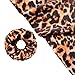 100% Mulberry Silk Scrunchie – 19 Momme Luxurious Silk Hair Tie, Handmade in the USA – Premium Hair Accessory for All Hair Types (Leopard)