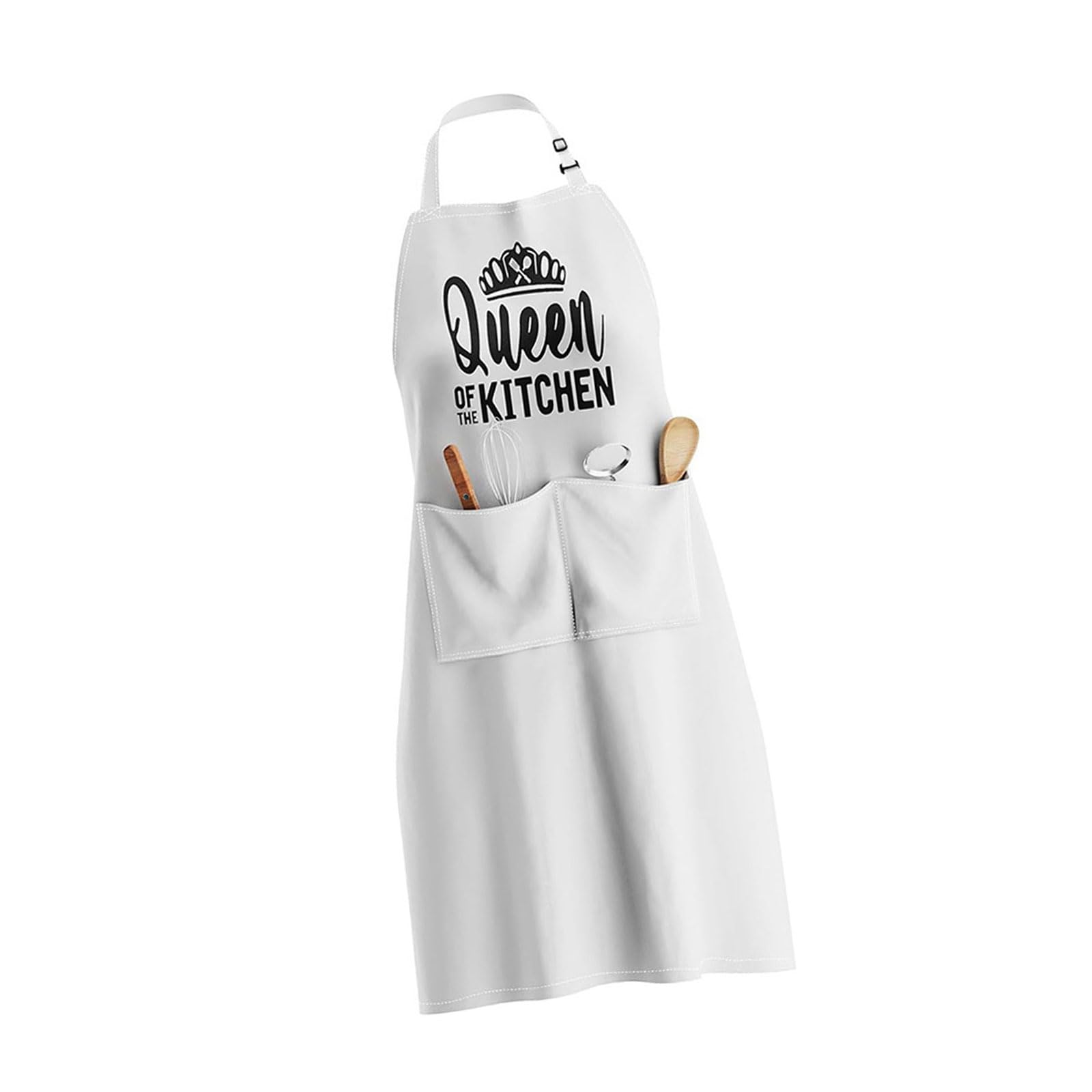 APGLSXY King Mr Mrs Letter Print Couple Kitchen Apron Waterproof for Anniversary, Wedding, Engagement, Cooking Apron