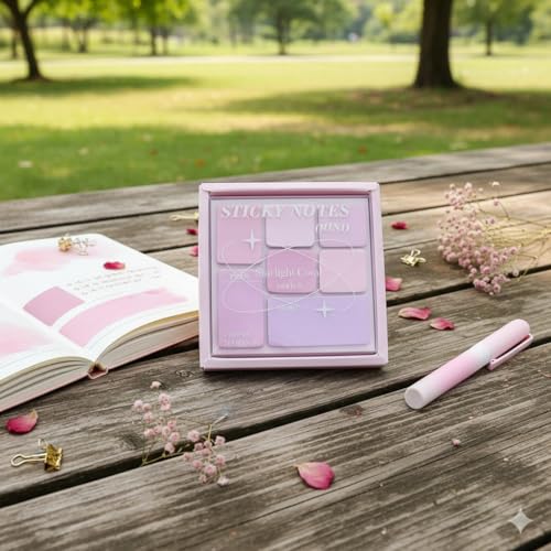 Image of 210 Sheets Colorful Sticky Notes | Mini Pastel Tabs | Self-Adhesive Memo Pads for Notes-4 Size, Reminders, Planners, Study, Office & Creative Journaling, Reminders, and Creative Ideas (Multi Color)