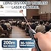 Laser Puntatore 2.4 GHz con Puntatore Laser Rosso Forte 3 Livelli, Puntatore Retrattile, Timer Conto Alla Rovescia fino a 199 Min, Compatibile con la Maggior Parte dei Sistemi e Software (nero)