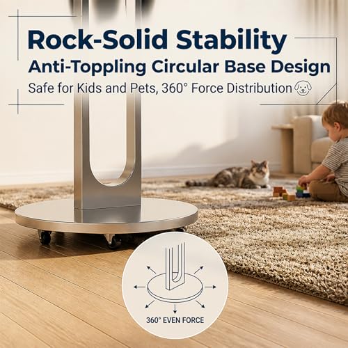 Soporte móvil para TV de piso SENHAUS para 40-75" miniatura 2